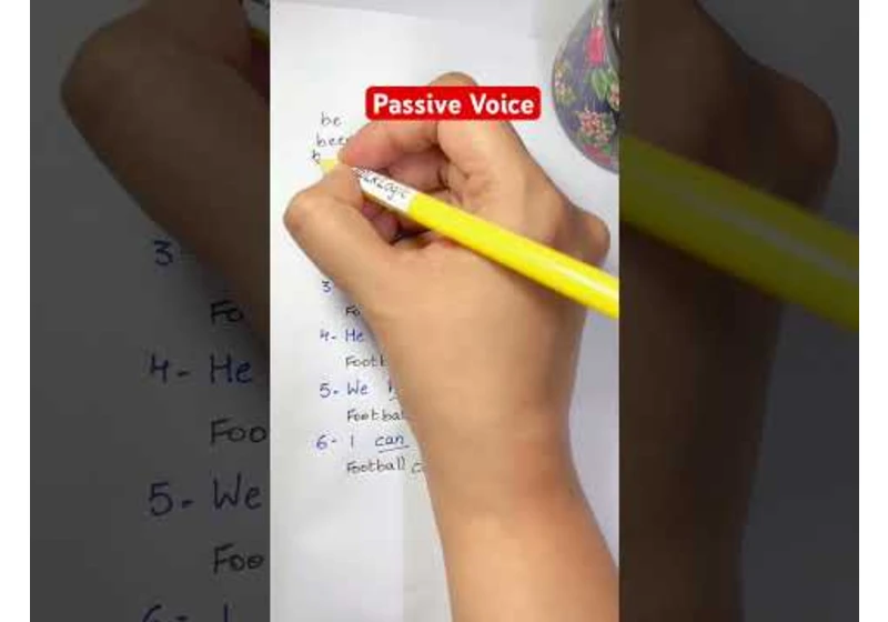 Change Active Voice to Passive Voice