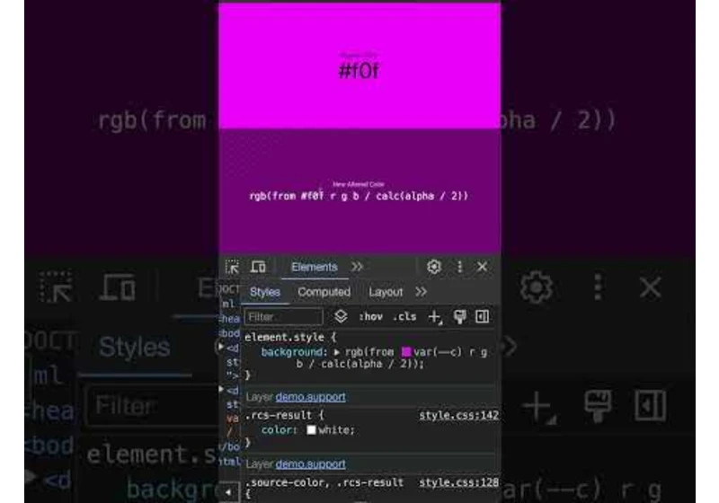 Adding alpha to color - GUI Snippets