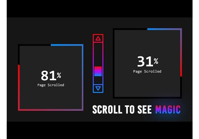 Full Page Scroll Progress Indicator with CSS & Javascript