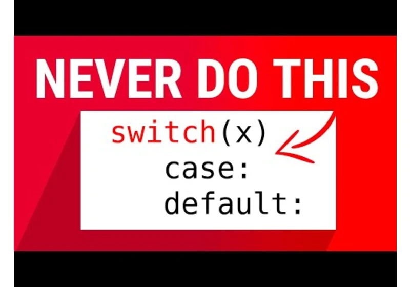 Using "Switch Statements" Is Bad. Do This Instead.