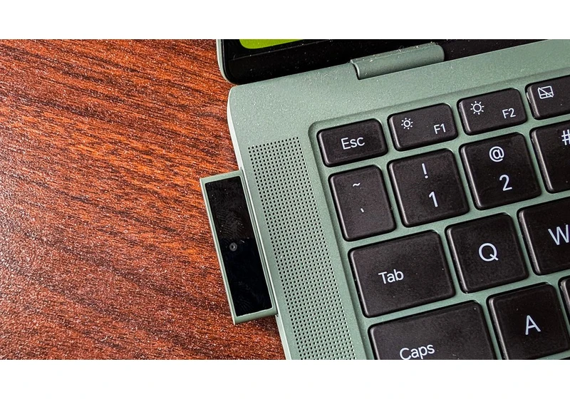 I tried this Windows laptop with a magnetic webcam — the MacBook Air's notch has never looked more outdated