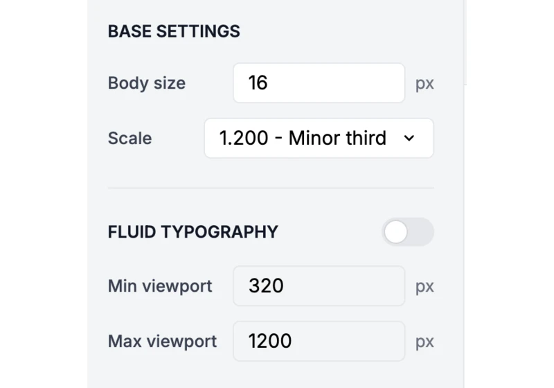 Type Scale Generator