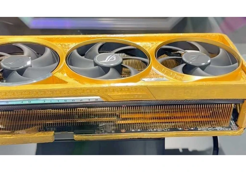 Asus turns heads with $500K RTX 5090 made with 11 pounds of real gold