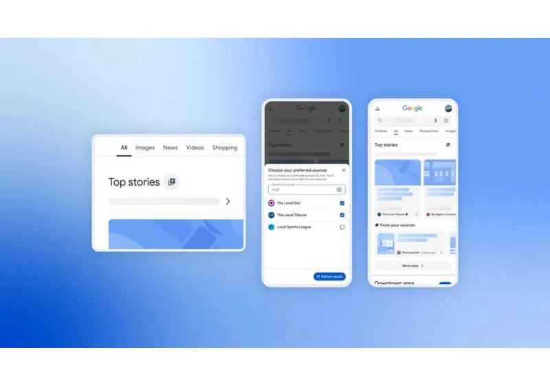 Google Search now lets you prioritize your favorite news sources
