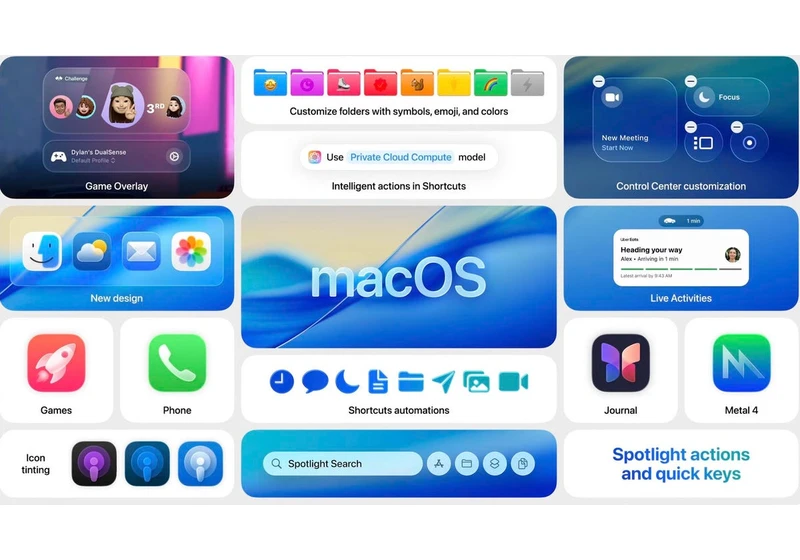Apple Unveils MacOS Tahoe 26 With Liquid Glass Design, New Continuity and Spotlight Features