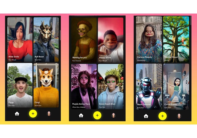 Snapchat now has a standalone app for making gen AI augmented reality effects