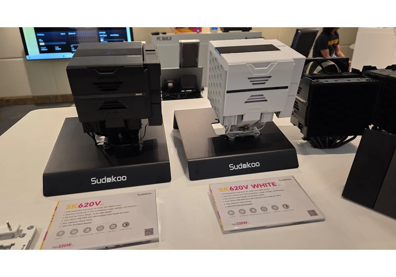 Sudokoo shows off brand-new CPU cooler and fan designs — new kid on the block puts more displays inside PCs