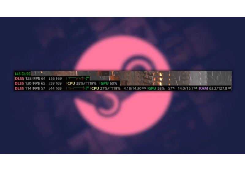 Steam just got a new performance overlay — you can now view real FPS alongside DLSS/FRS-generated frames