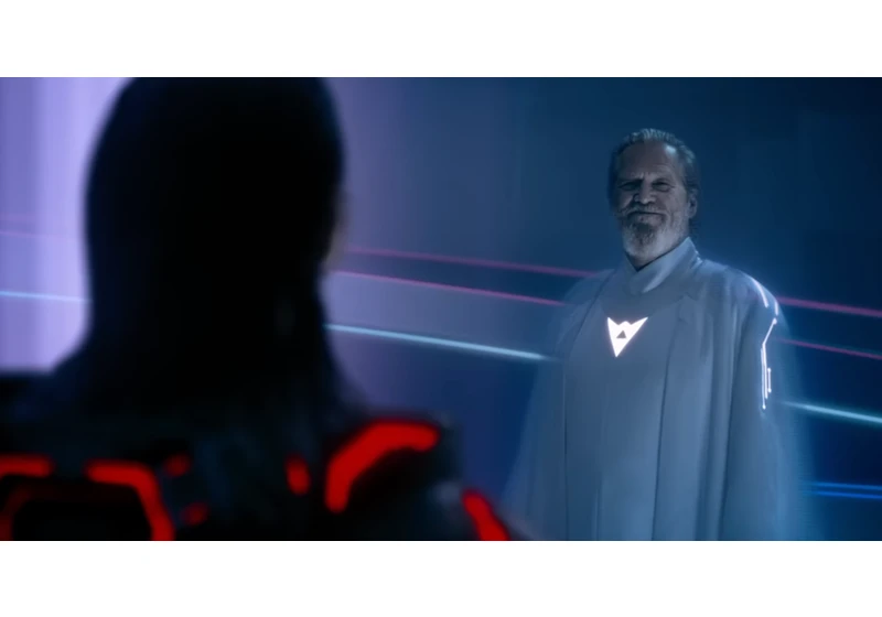 The official Tron: Ares trailer riffs on big tech and features a returning Jeff Bridges