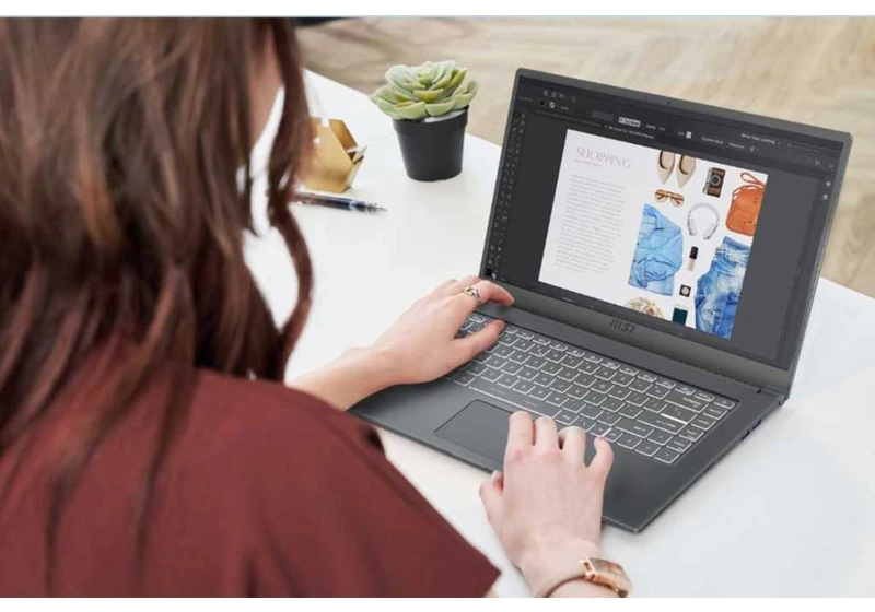 This chic MSI laptop is fast, lightweight, and $300 off