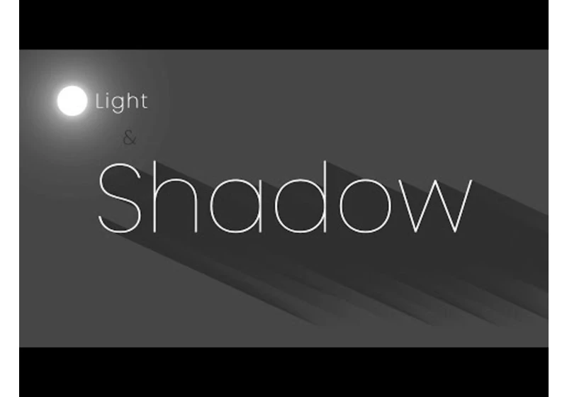 Light & Shadow Text Shadow Animation using Javascript