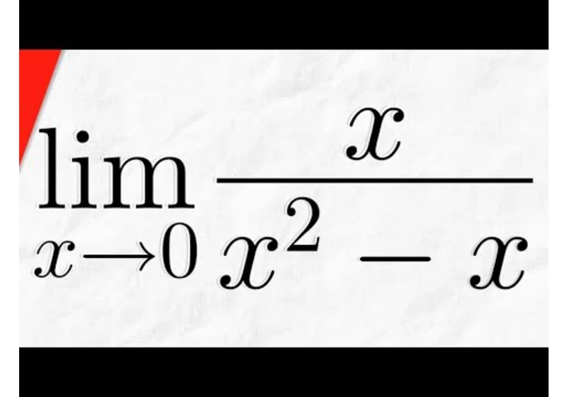 Limit of x/(x^2-x) as x approaches 0 | Calculus 1 Exercises