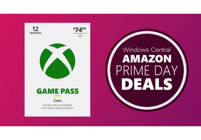  Stack up to 3 years of Xbox Game Pass Core and save nearly $50 in this last minute anti-Prime Day deal! 