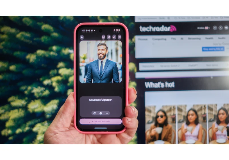 I asked the Google Pixel 9a to make an image of a successful person and the results were depressingly predictable