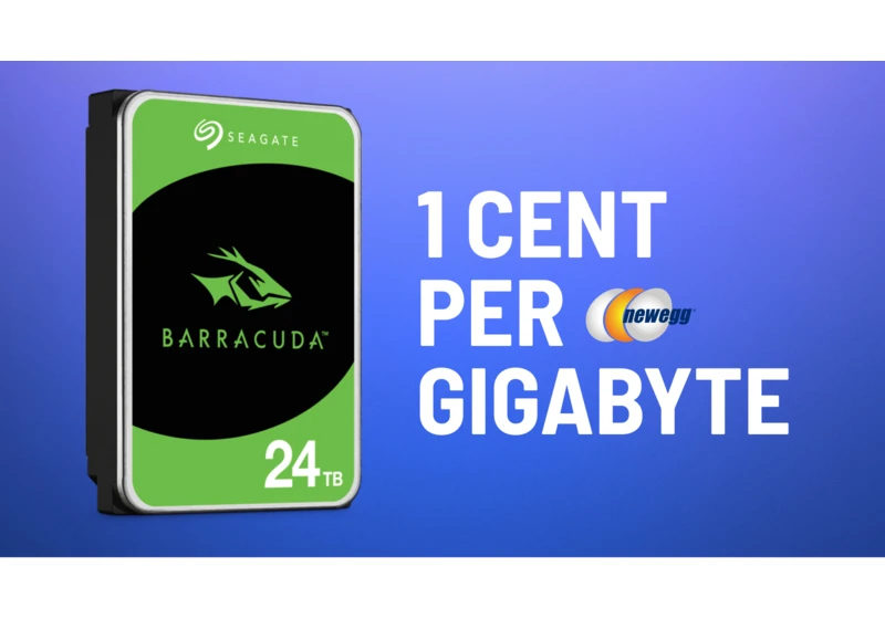  Seagate's monstrous BarraCuda 24TB hard drive on sale for only one cent per gigabyte — drops back to Prime Day pricing at $250  