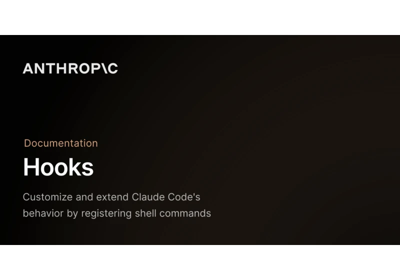 Claude Code now supports Hooks