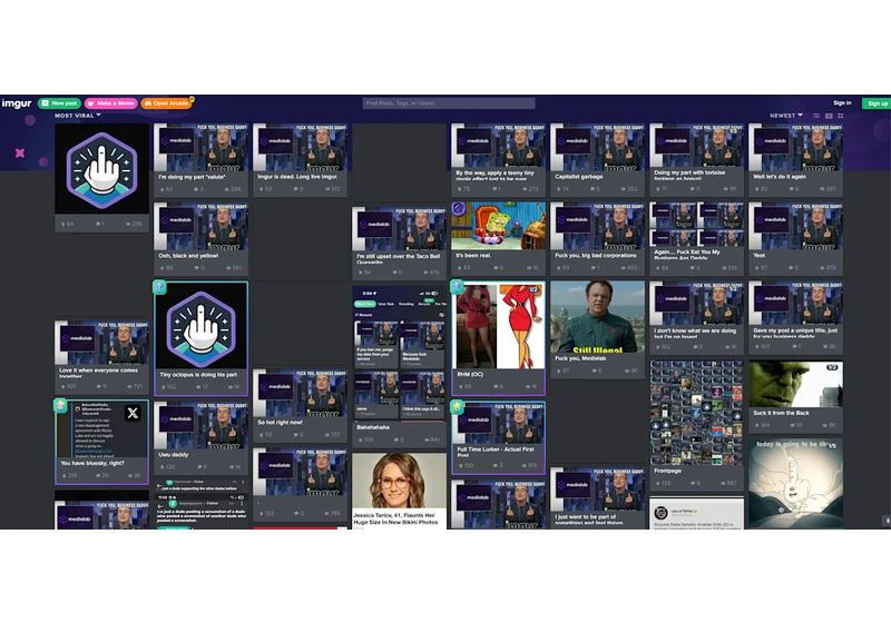Imgur protest covers the front page in anti-MediaLab memes