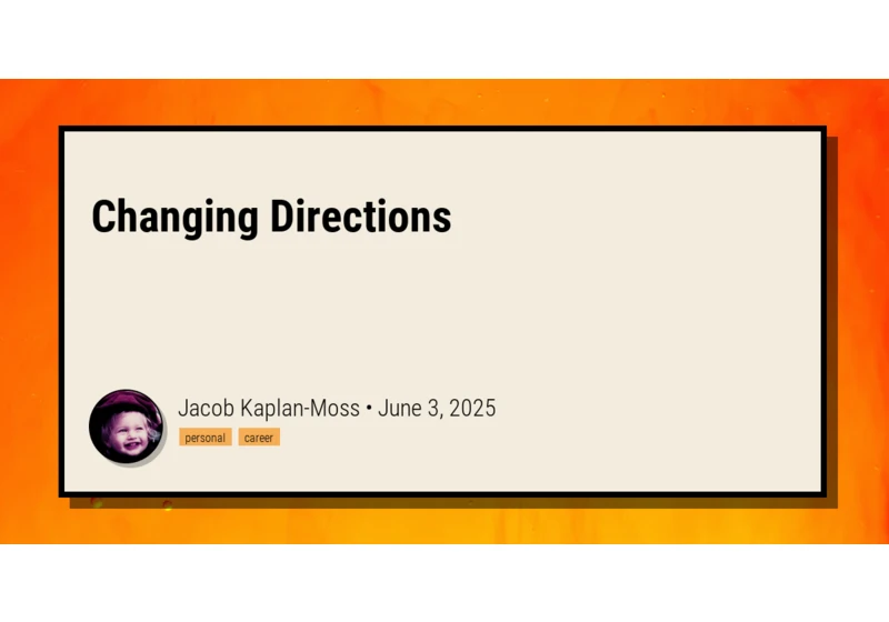 Changing Directions
