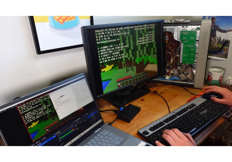 Minecraft runs on 8MB of VRAM using a 20-year-old GPU