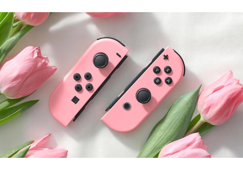 Nintendo honors Princess Peach with a pair of pastel pink Joy-Cons