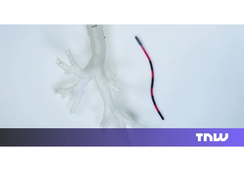 These tiny robotic tentacles could travel into the lungs to treat cancer