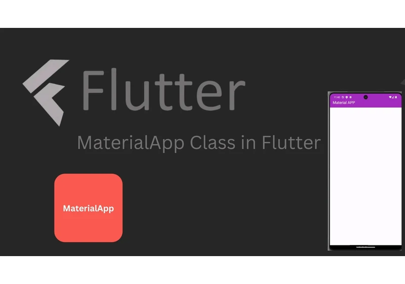 MaterialApp Class in Flutter