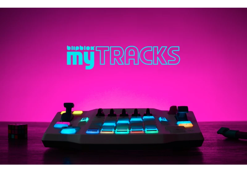 The Blipblox myTRACKS groovebox is a complete music production studio for kids
