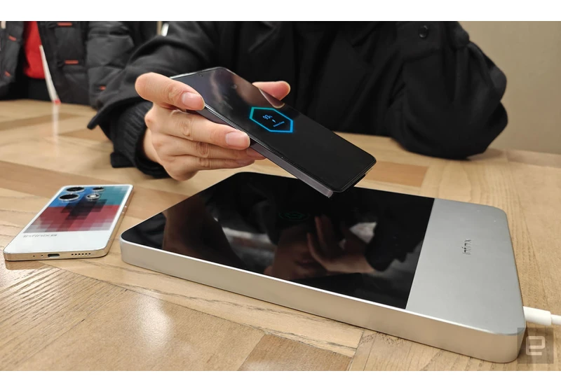 Infinix brought wireless charging tech to CES that can juice up your devices from eight inches away