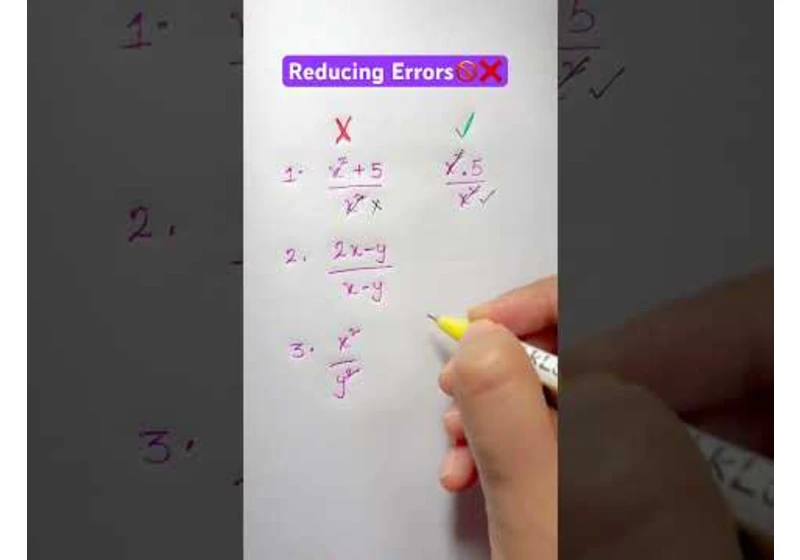 Reducing Mistakes in Maths🚫❌