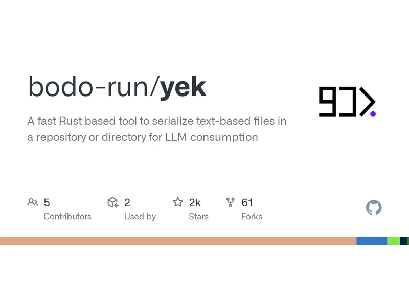 Yek: Serialize your code repo (or part of it) to feed into any LLM