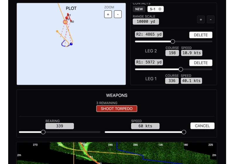 Show HN: A submarine combat game in the browser