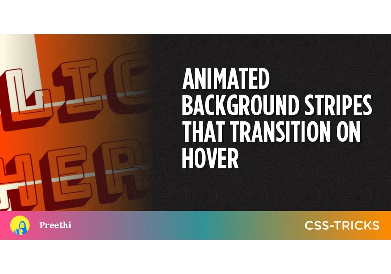 Animated Background Stripes That Transition on Hover