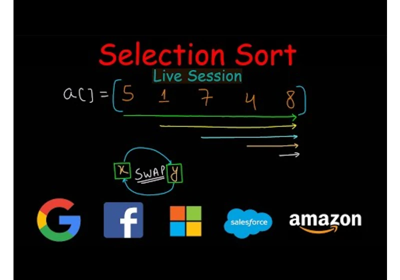 Selection sort algorithm