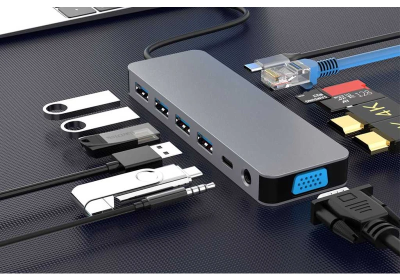 Set up the ultimate home office with this 13-in-1 docking station
