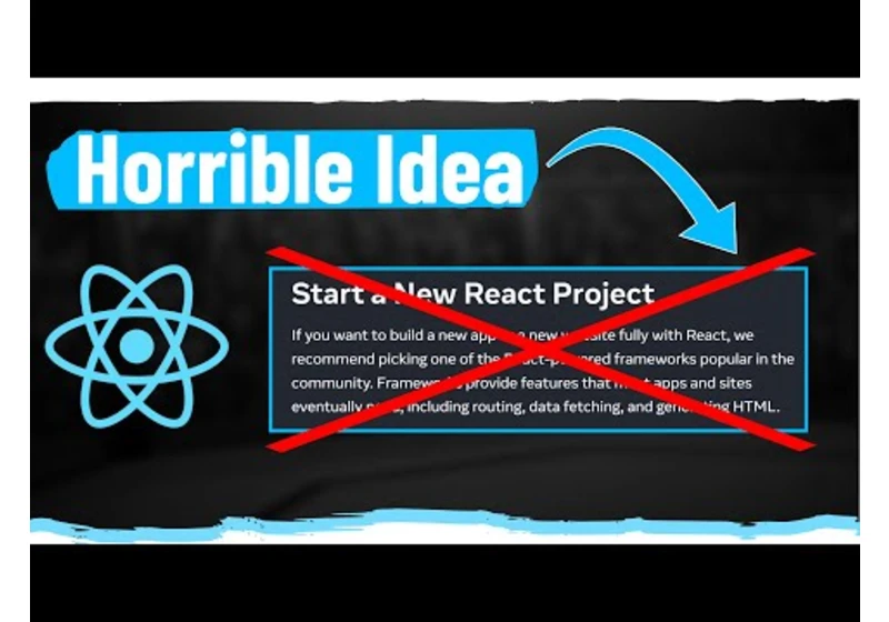 The React Docs Are Wrong (If You Are Trying To Learn React)