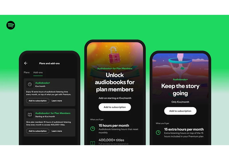 Spotify's premium audiobook feature launches in the US