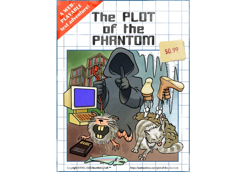The Plot of the Phantom, a text adventure that took 40 years to finish