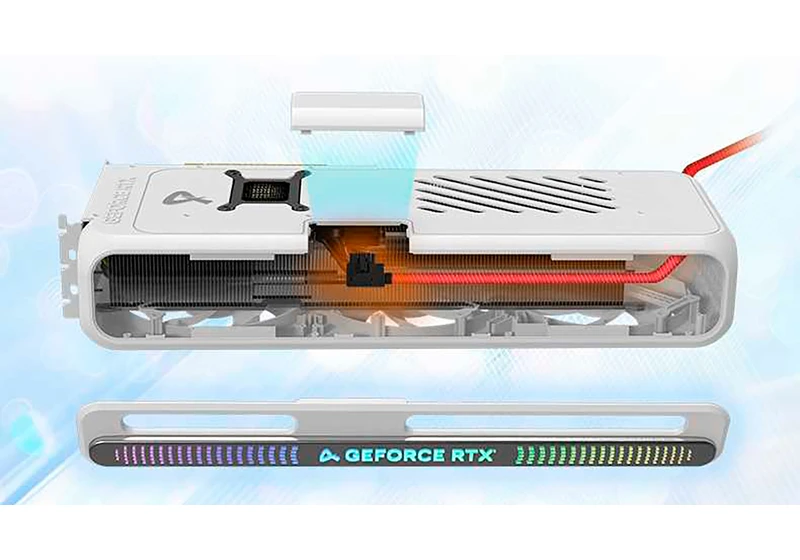  This RTX 50-series GPU design hides its custom L-shaped 16-pin power cable behind a magnetic shroud 