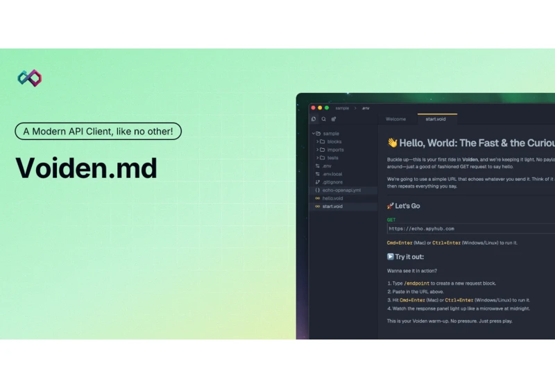 Show HN: Voiden – a free, offline, Git-native API Client