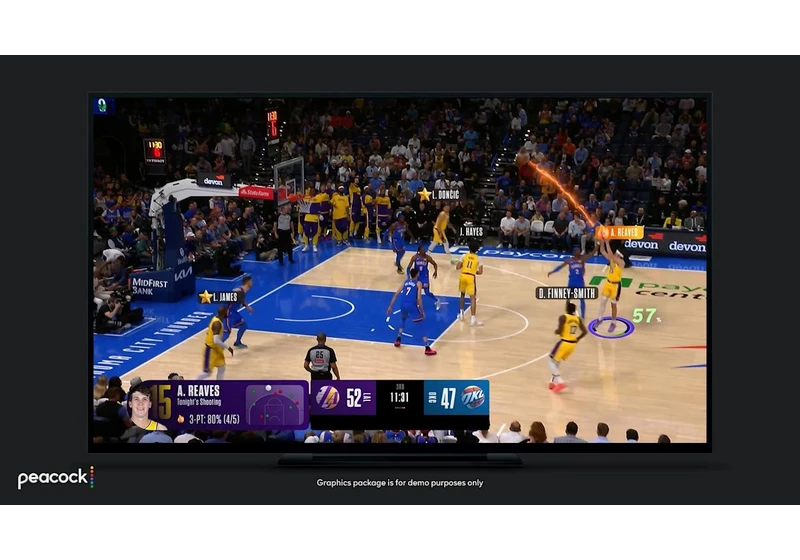 Peacock promises new streaming features when the NBA arrives this fall