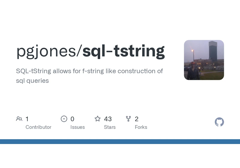 Show HN: SQL-tString a t-string SQL builder in Python