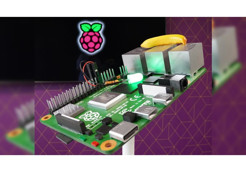 Giant Raspberry Pi 4 Blinks Giant 3D-Printed LED