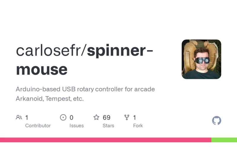 Spinner-mouse: Arduino-based USB rotary controller for Arkanoid, Tempest, etc.