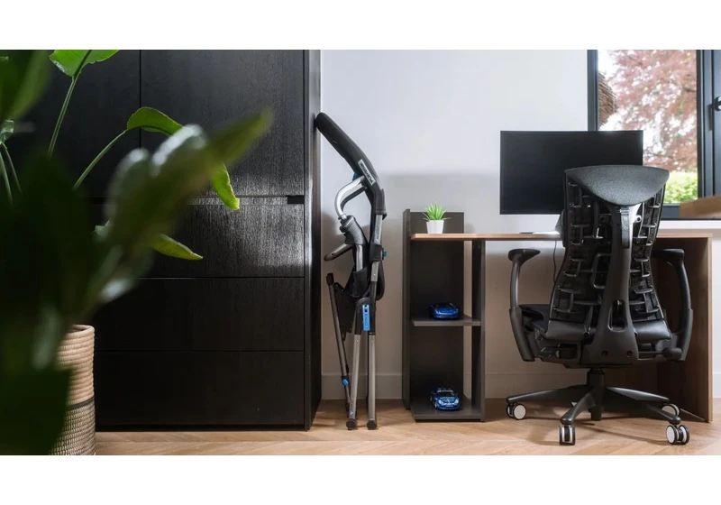 Logitech's New Gaming Cockpit Chair Folds in Half When You Aren't Racing