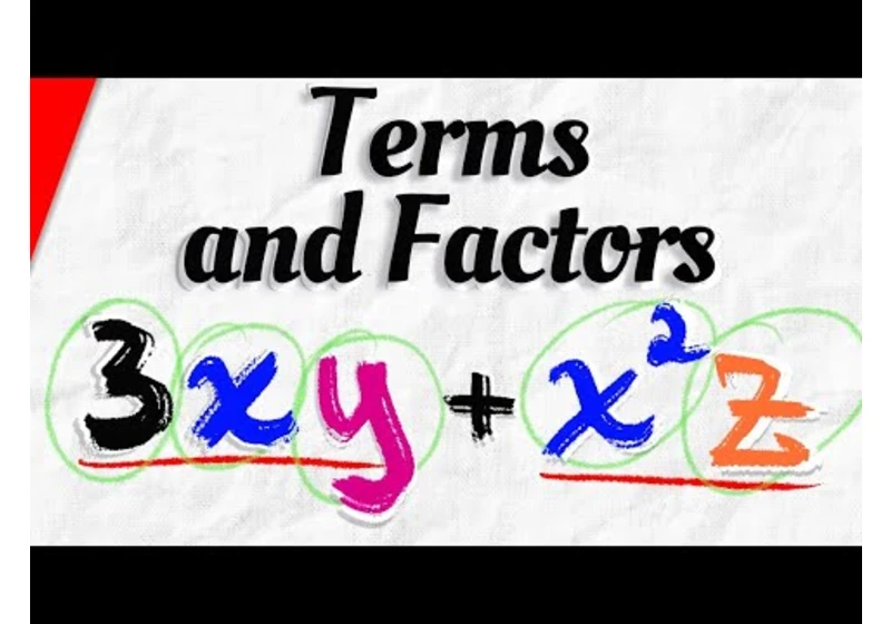 Terms and Factors of Algebraic Expressions
