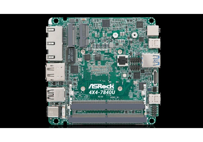 ASRock's 4x4 Motherboard Packs AMD Phoenix CPUs, Dual Ethernet Ports