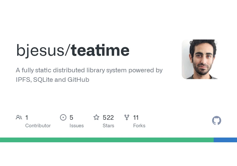 Show HN: TeaTime – distributed book library powered by SQLite, IPFS and GitHub