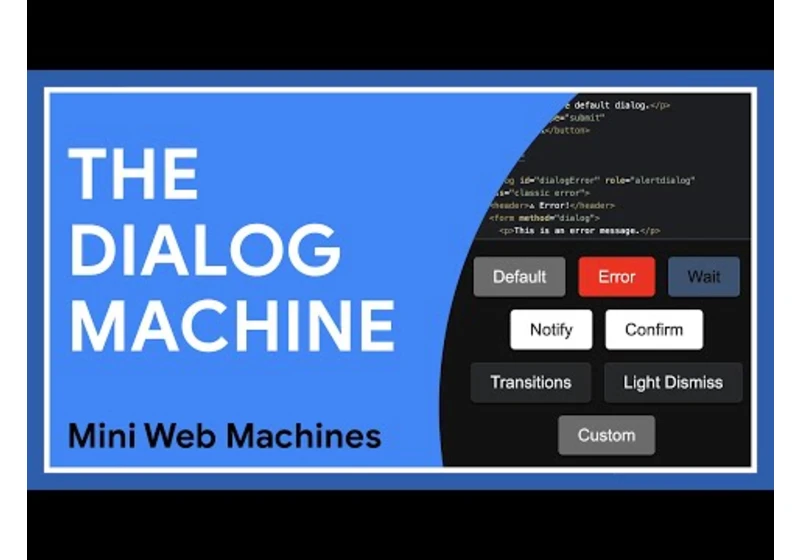 Pop n' Lock Dialog Mini Web Machine