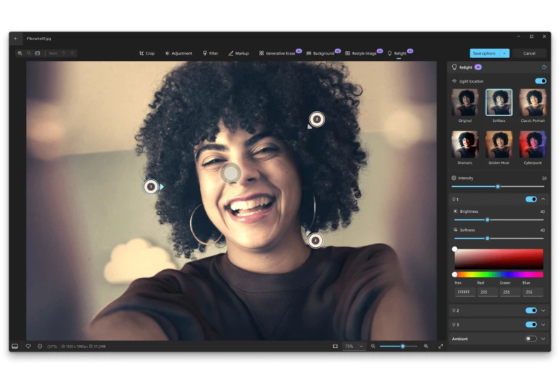 Microsoft’s Photos app just got a surprisingly cool AI lighting feature