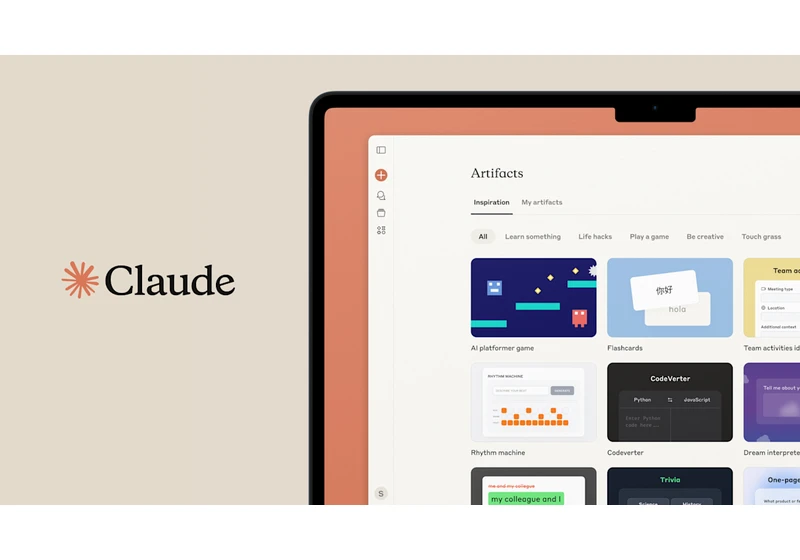 Anthropic makes it easier to create and share Claude's bite-sized Artifact apps